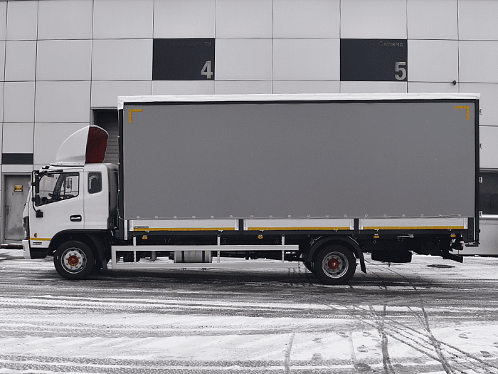 Бортовой тентованный фургон с шторой C120L